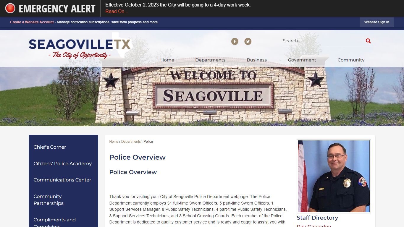 Police Overview | Seagoville, TX - Official Website